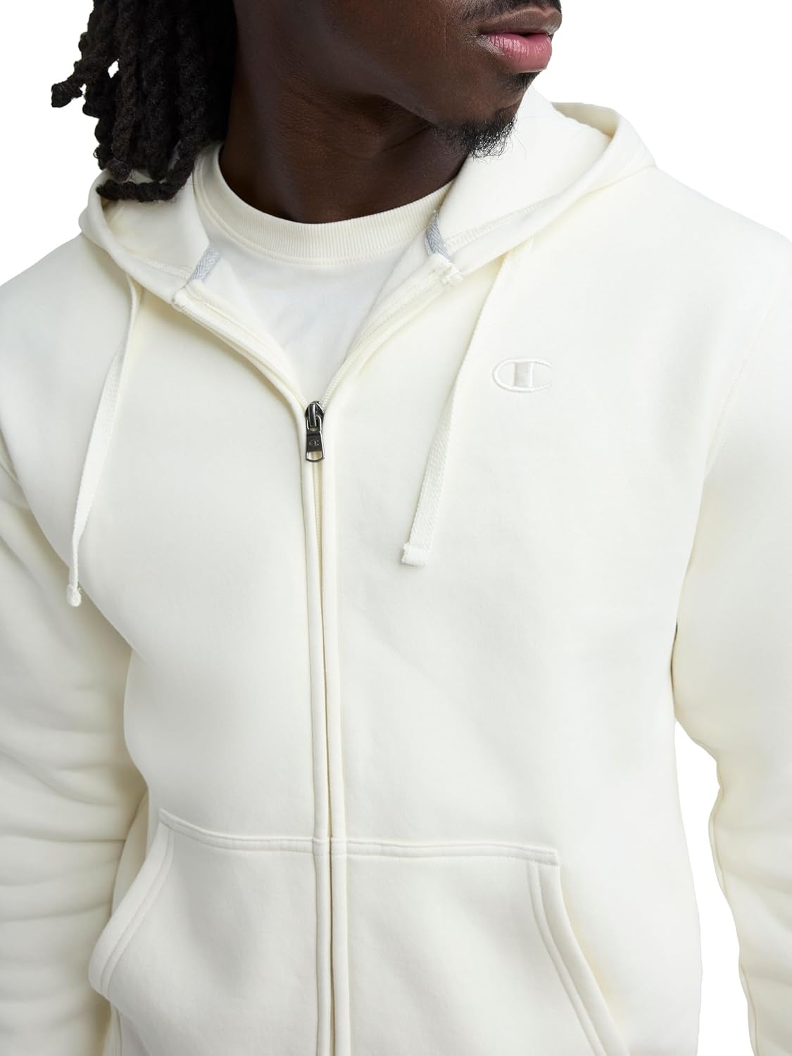 image:imageChampion mens Zipup Hoodie Comfortable Zipup Hoodie Sweatshirt for Men Reg Or Big amp TallUnbleached Cotton