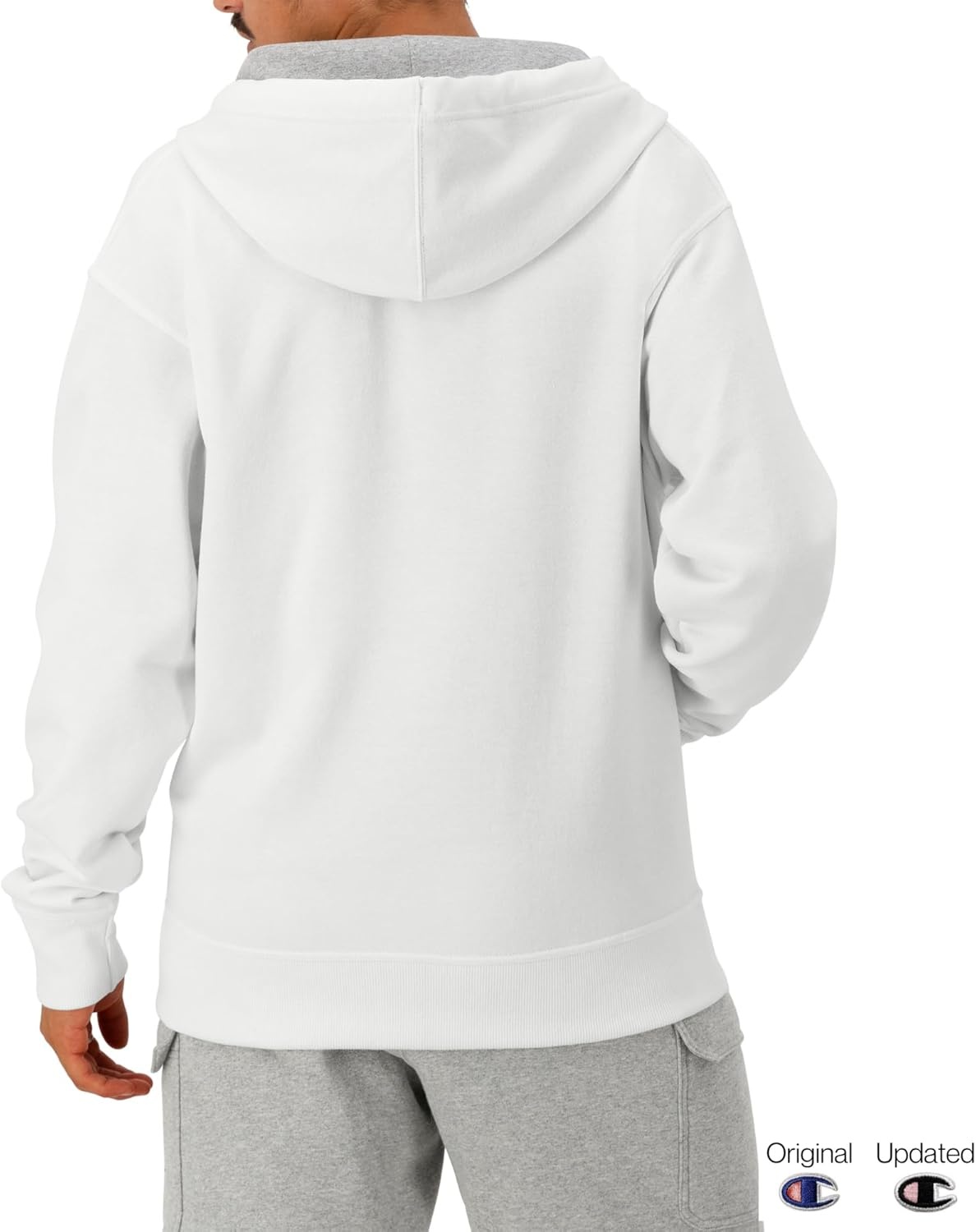 image:imageChampion mens Zipup Hoodie Comfortable Zipup Hoodie Sweatshirt for Men Reg Or Big amp TallWhite C Logo