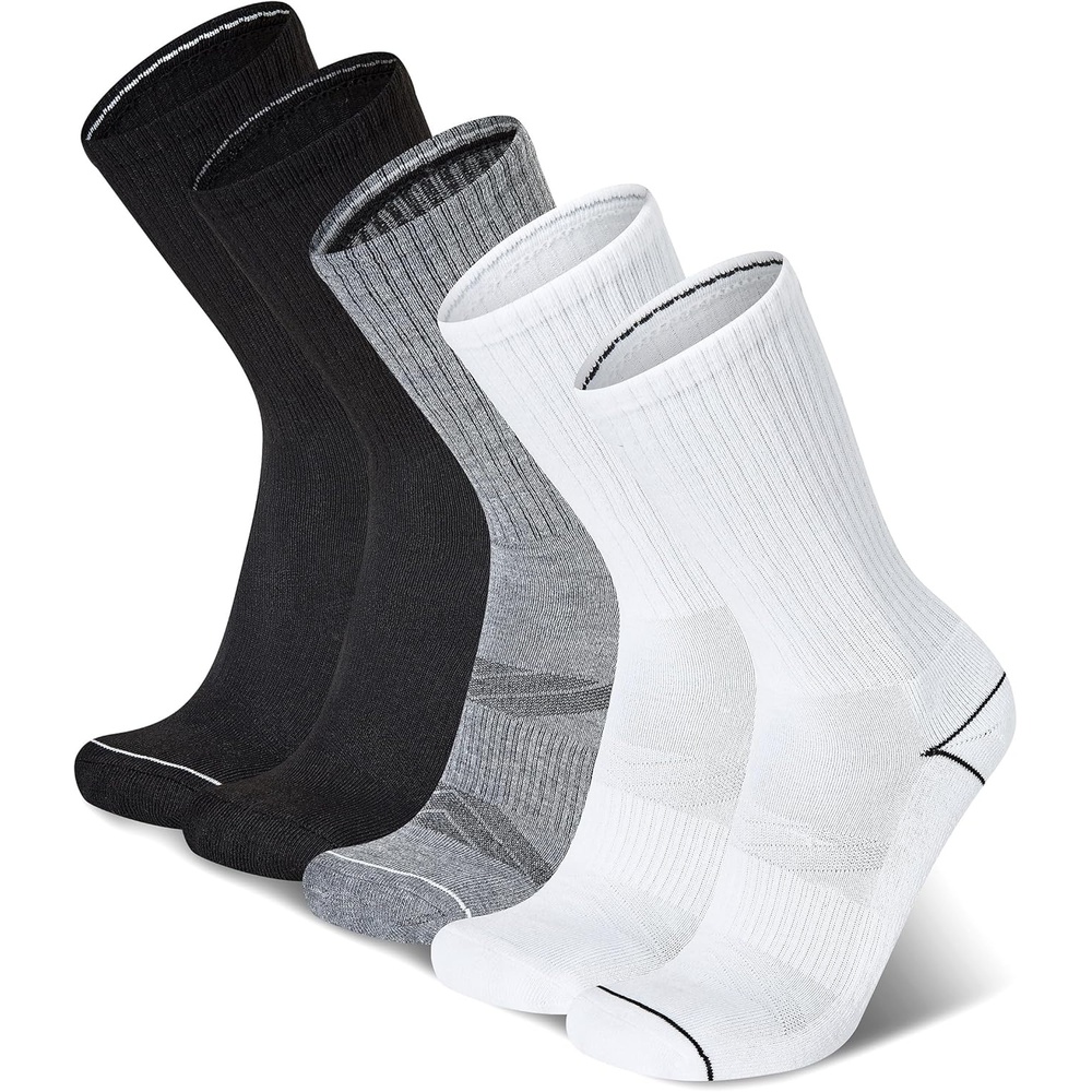 image:imageChampion Mens Crew Socks Moisturewicking Athletic Socks With Cushioning amp Arch Support Size 612Assorted