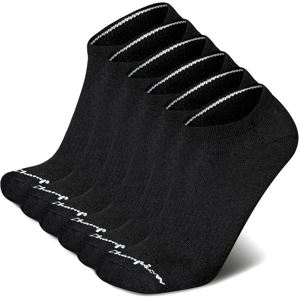 image:imageChampion Mens Low Cut Beathable MoistureWicking Athletic Socks 6PackBlack