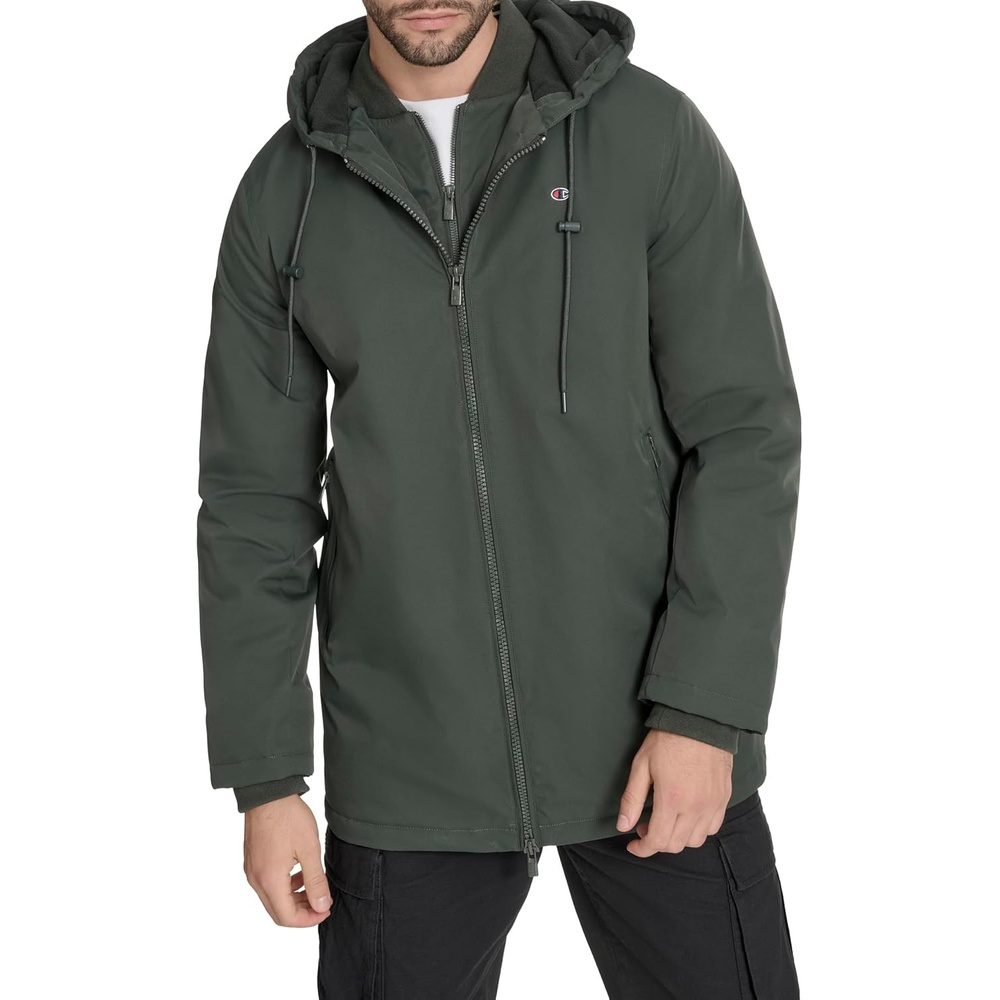 image:imageChampion Mens Midlength Soft Shell Performance Jacket With Sherpa LiningSpruce Flex Tech