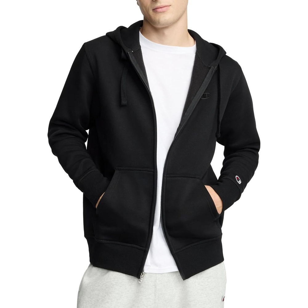 image:imageChampion mens Zipup Hoodie Comfortable Zipup Hoodie Sweatshirt for Men Reg Or Big amp TallBlack