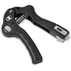 Champion 2-Pack Hand Grip Strengthener, Medium Resistance Grip Strength Trainer with Soft Foam Handles, Forearm and Wrist Trainer for Home Gym Workouts, Stress Relief and Daily Conditioning(Grey/Black)