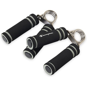 Champion 2-Pack Hand Grip Strengthener, Medium Resistance Grip Strength Trainer with Soft Foam Handles, Forearm and Wrist Trainer for Home Gym Workouts, Stress Relief and Daily Conditioning(Black)
