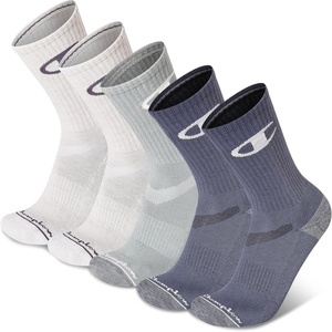 Champion Men’s Crew Socks – Moisture-wicking Athletic Socks With Cushioning & Arch Support (Size 6-12)(Multi Cuff Logo)