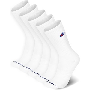 Champion Men’s Crew Socks – Moisture-wicking Athletic Socks With Cushioning & Arch Support (Size 6-12)(White)