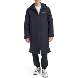 Champion Men’s Full-length Sideline Hooded Jacket With Quilted Lining(Peacoat)