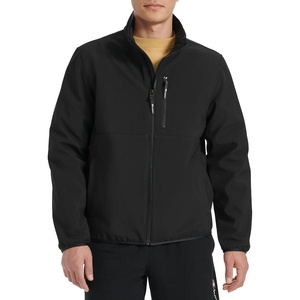 Champion Men’s Lightweight Active Soft Shell Jacket With Stand Collar(Black)