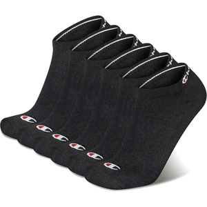 Champion Men’s Low Cut Beathable Moisture-Wicking Athletic Socks (6-Pack)(Black Toe Logo)