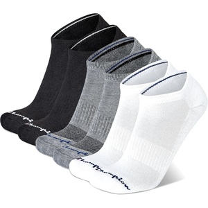 Champion Men’s Low Cut Beathable Moisture-Wicking Athletic Socks (6-Pack)(Multi (White  Grey  Black))