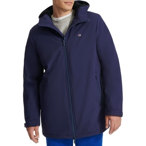 Champion Men’s Mid-length Soft Shell Performance Jacket With Sherpa Lining(Peacoat)