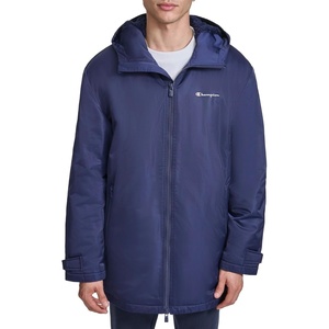 Champion Men’s Sherpa Lined Mid-length Sideline Jacket With Hood(Peacoat)