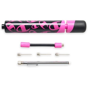 Champion Replacement Ball Pump with Metal Inflation Replacement Needles for Sports Balls with Compact Case, Compatible with Most Pumps for Basketball, Soccer, Football, Volleyball & Yoga Balls(Optic Pink/Black)
