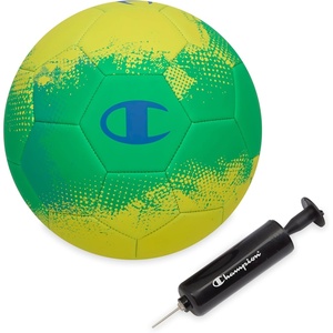Champion Soccer Ball Youth & Adult – Matte Finish, 32-Panel Design, Enhanced Control, Sizes PVC Cover, Sizes 3,4 and 5 for Indoor & Outdoor Training, Includes 6″ Pump(Brazil)