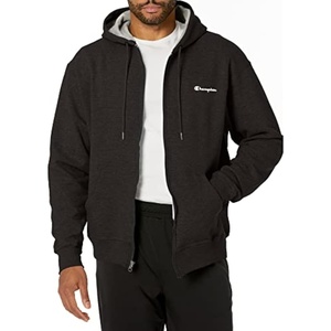 Champion mens Zip-up Hoodie, Comfortable Zip-up Hoodie Sweatshirt for Men (Reg. Or Big & Tall)(Navy Small – Small Script Logo)