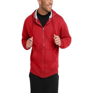 Champion mens Zip-up Hoodie, Comfortable Zip-up Hoodie Sweatshirt for Men (Reg. Or Big & Tall)(Team Red Scarlet – C Logo)