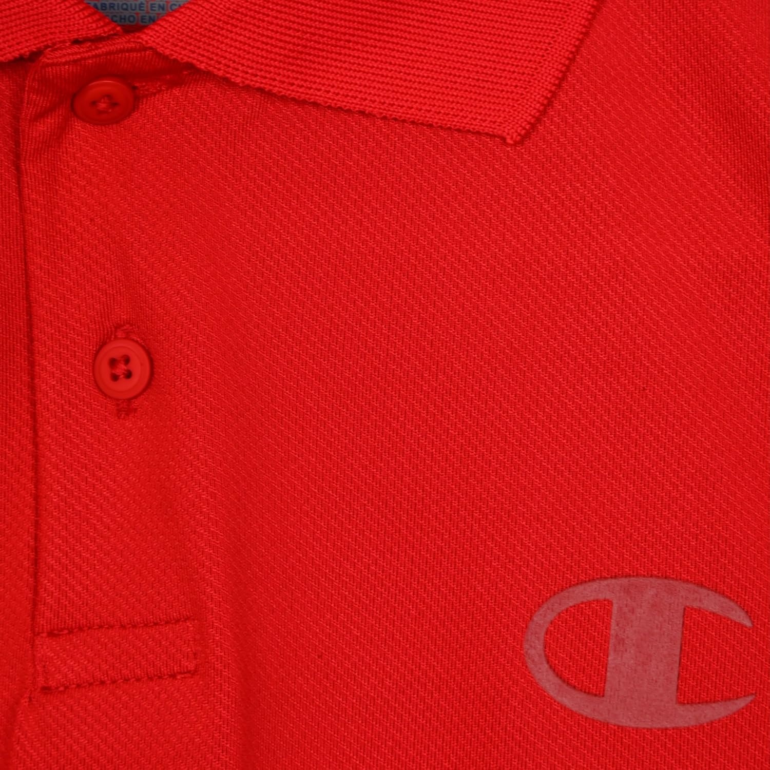 image:imageChampion Boys Athletic Short Sleeve Polo Shirt with Moisture Wicking Stretch FabricLychee Red