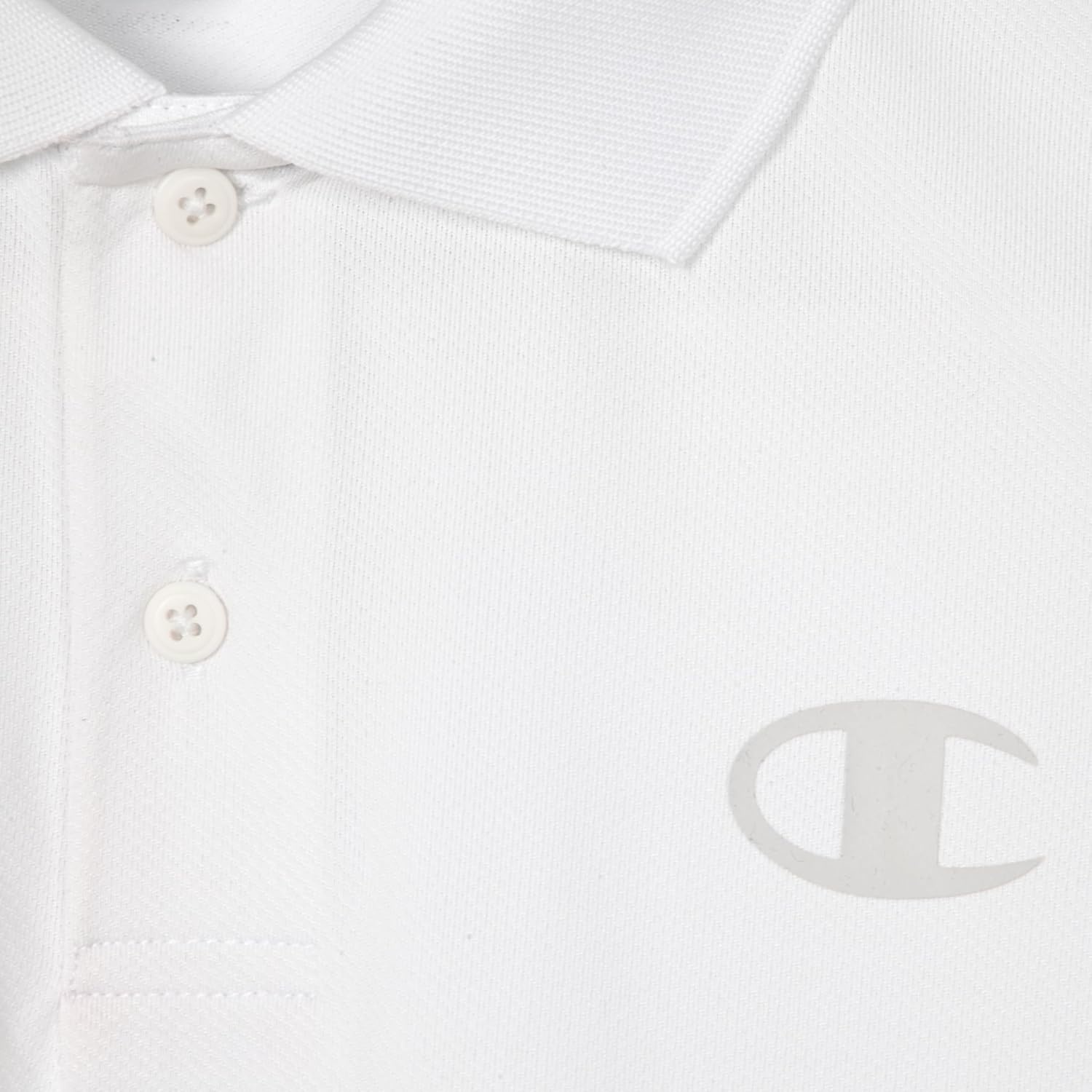 image:imageChampion Boys Athletic Short Sleeve Polo Shirt with Moisture Wicking Stretch FabricWhite