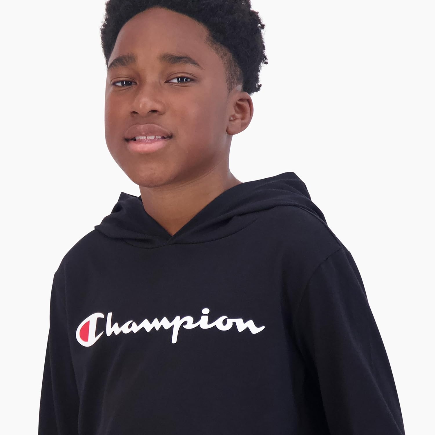 image:imageChampion Boys Boys Long Sleeve Hooded ShirtJet Black