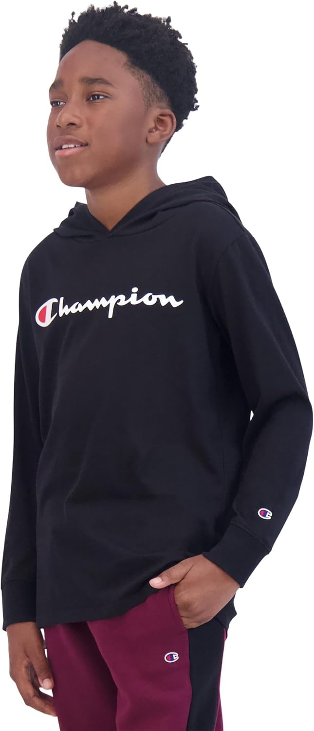 image:imageChampion Boys Boys Long Sleeve Hooded ShirtSignature Black