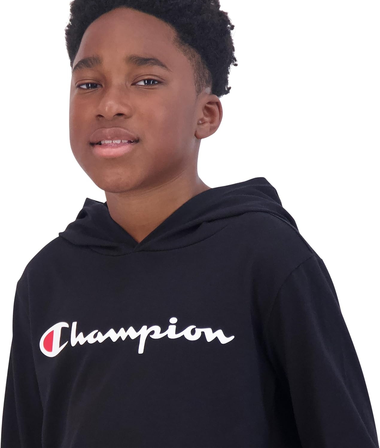 image:imageChampion Boys Boys Long Sleeve Hooded ShirtSignature Black