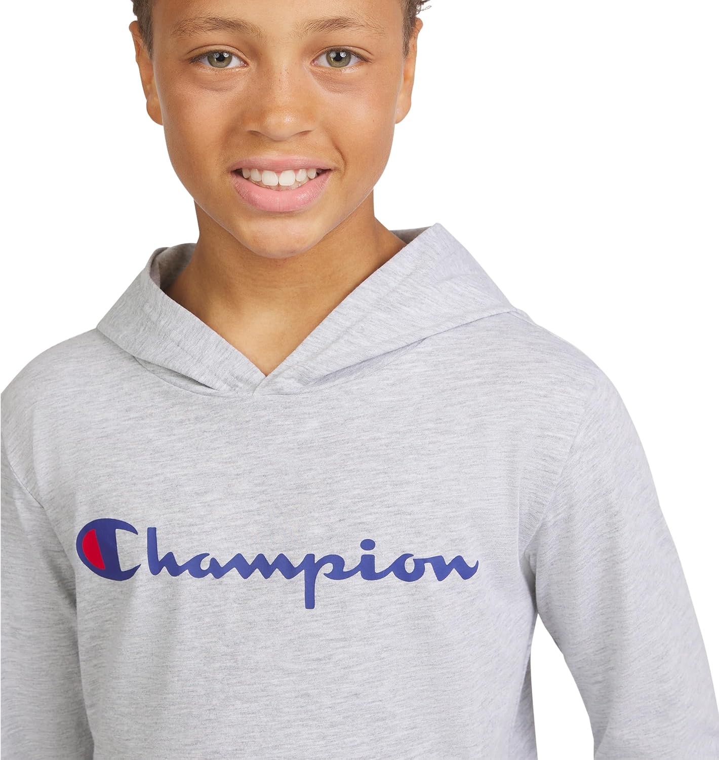image:imageChampion Boys Boys Long Sleeve Hooded ShirtSignature Gray Heather