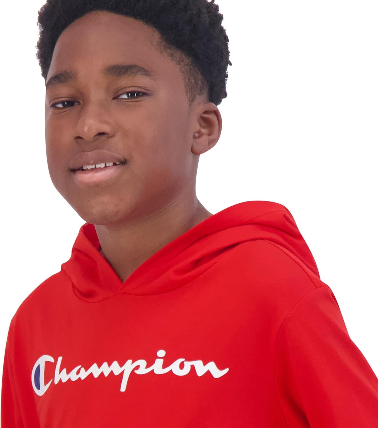 image:imageChampion Boys Boys Long Sleeve Hooded ShirtSignature Lychee Red