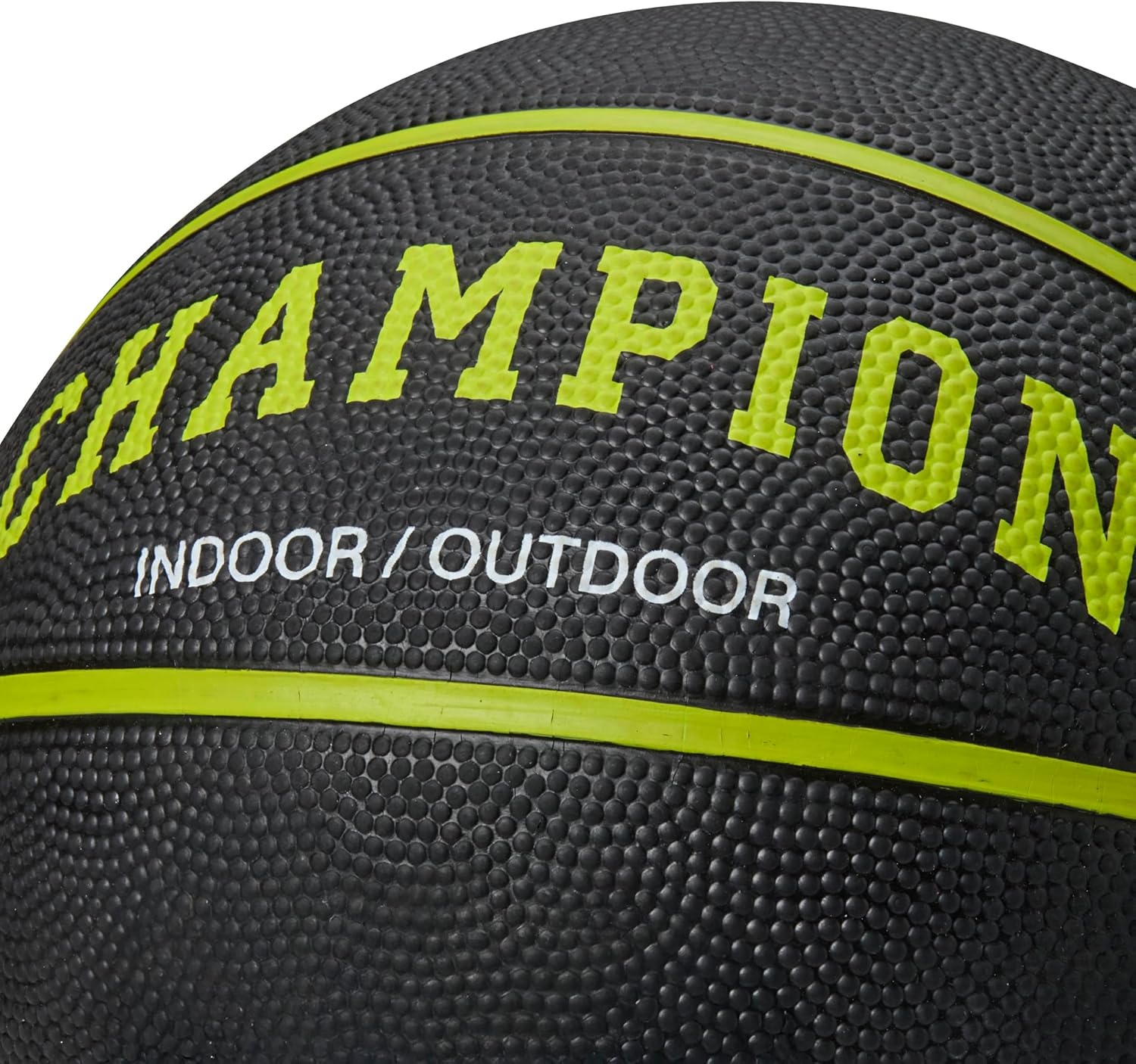 image:imageChampion Downtown Basketball Durable Rubber Cover with Deep Channels for Better Control AntiBurst Butyl Bladder Includes Ball Pump for IndoorOutdoor PlayBLACKEVENING PRIMROSE