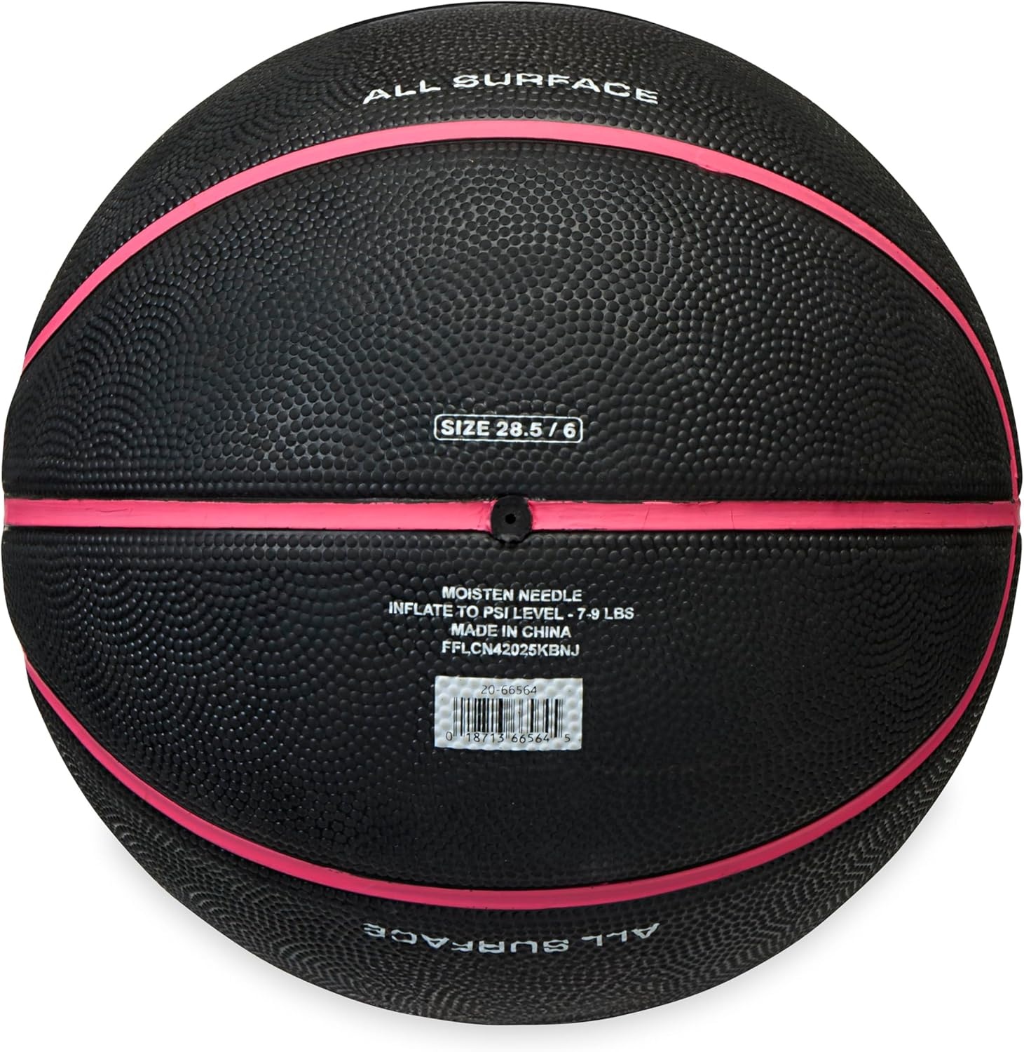 image:imageChampion Downtown Basketball Durable Rubber Cover with Deep Channels for Better Control AntiBurst Butyl Bladder Includes Ball Pump for IndoorOutdoor PlayBLACKKNOCKOUT PINK