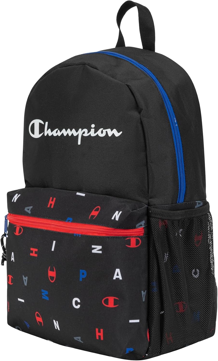 image:imageChampion Kids Merit Backpack with Padded Straps Water Bottle Pocket and Laptop Compartment for Daily Use GreyWhite One SizeBlack Combo