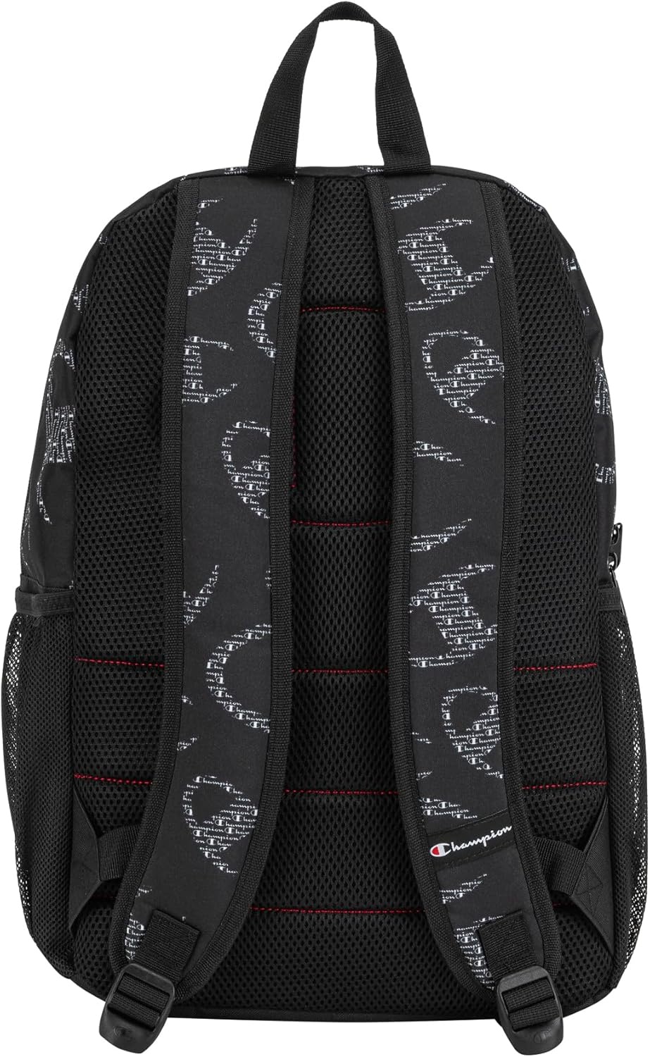 image:imageChampion Kids Merit Backpack with Padded Straps Water Bottle Pocket and Laptop Compartment for Daily Use GreyWhite One SizeBlackWhite