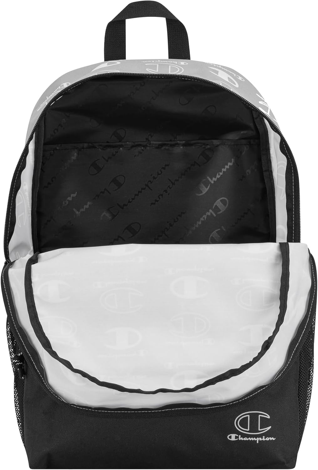 image:imageChampion Kids Merit Backpack with Padded Straps Water Bottle Pocket and Laptop Compartment for Daily Use GreyWhite One SizeGreyWhite