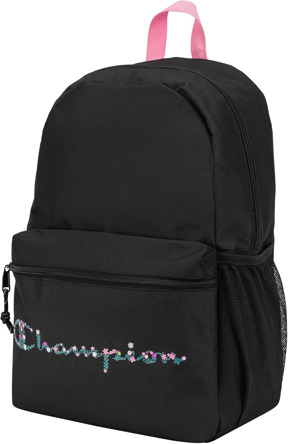 image:imageChampion Kids Merit Backpack with Padded Straps Water Bottle Pocket and Laptop Compartment for Daily Use GreyWhite One SizePinkBlack