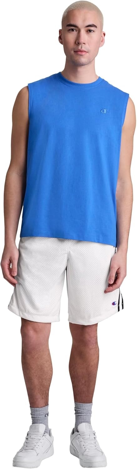 image:imageChampion Mens 10 Lacrosse Shorts Standard Fit Lightweight Available in Regular and Big amp TallBright White