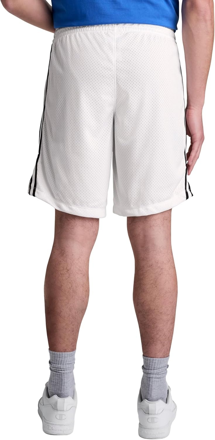 image:imageChampion Mens 10 Lacrosse Shorts Standard Fit Lightweight Available in Regular and Big amp TallBright White