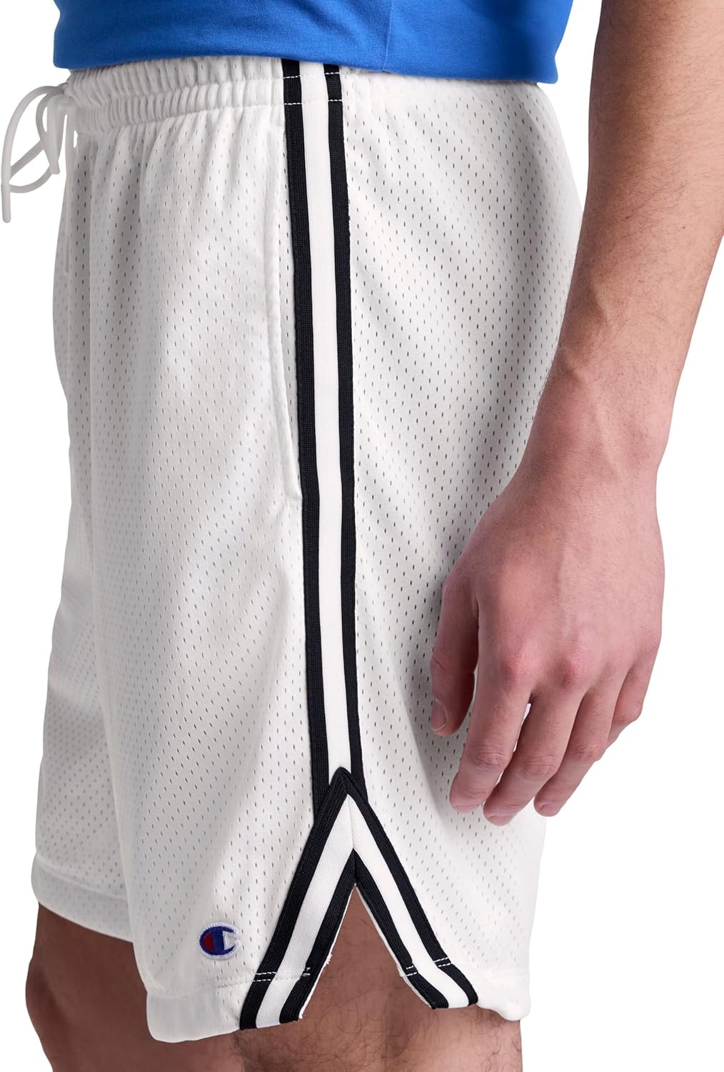 image:imageChampion Mens 10 Lacrosse Shorts Standard Fit Lightweight Available in Regular and Big amp TallBright White