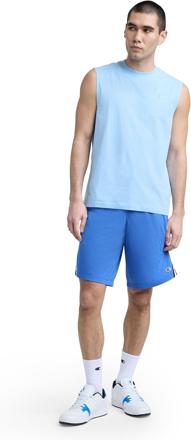 image:imageChampion Mens 10 Lacrosse Shorts Standard Fit Lightweight Available in Regular and Big amp TallNebulas Blue