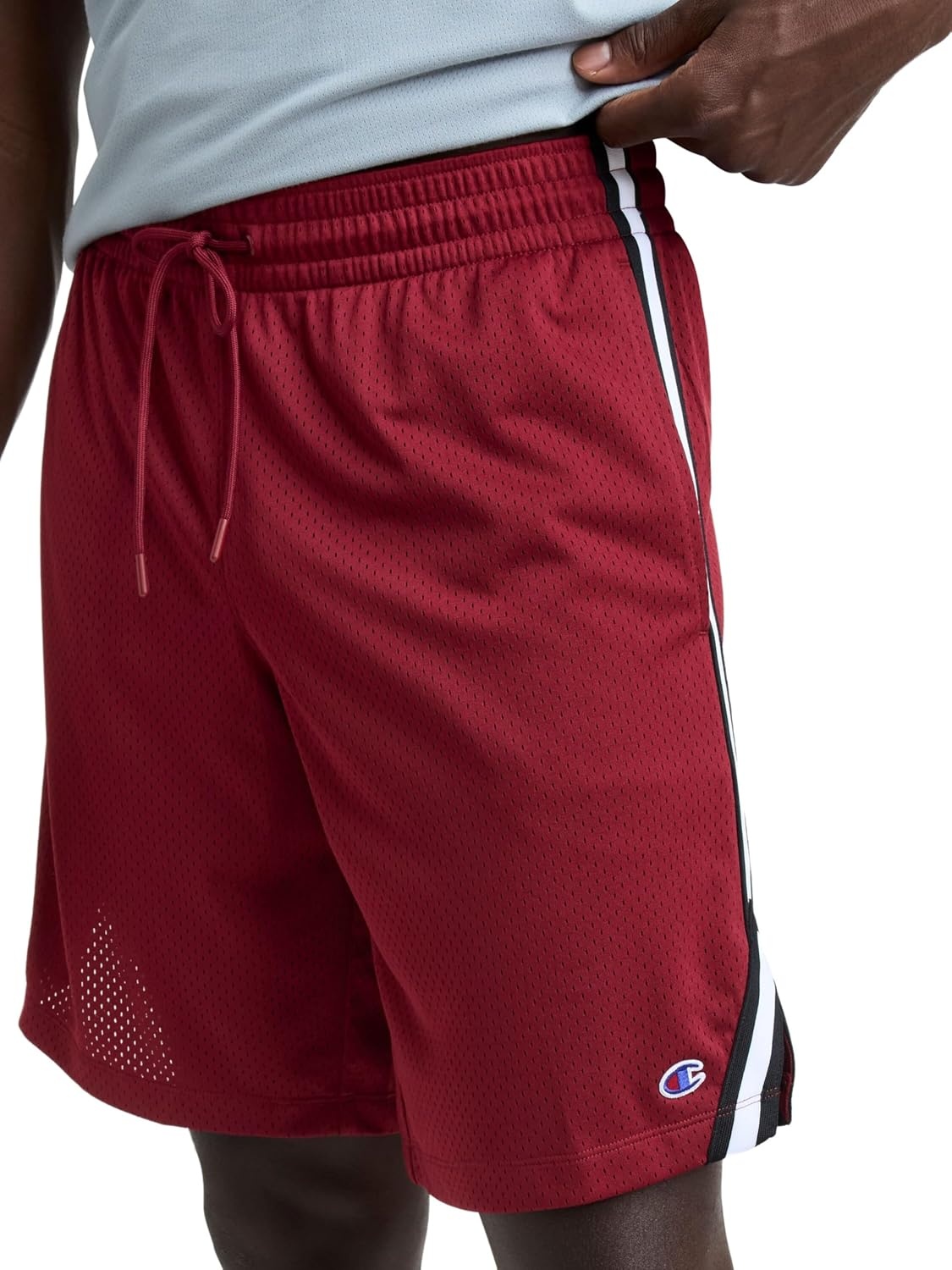 image:imageChampion Mens 10 Lacrosse Shorts Standard Fit Lightweight Available in Regular and Big amp TallPomegranate