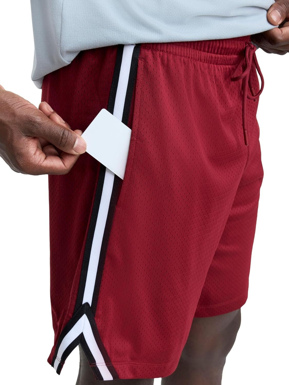 image:imageChampion Mens 10 Lacrosse Shorts Standard Fit Lightweight Available in Regular and Big amp TallPomegranate