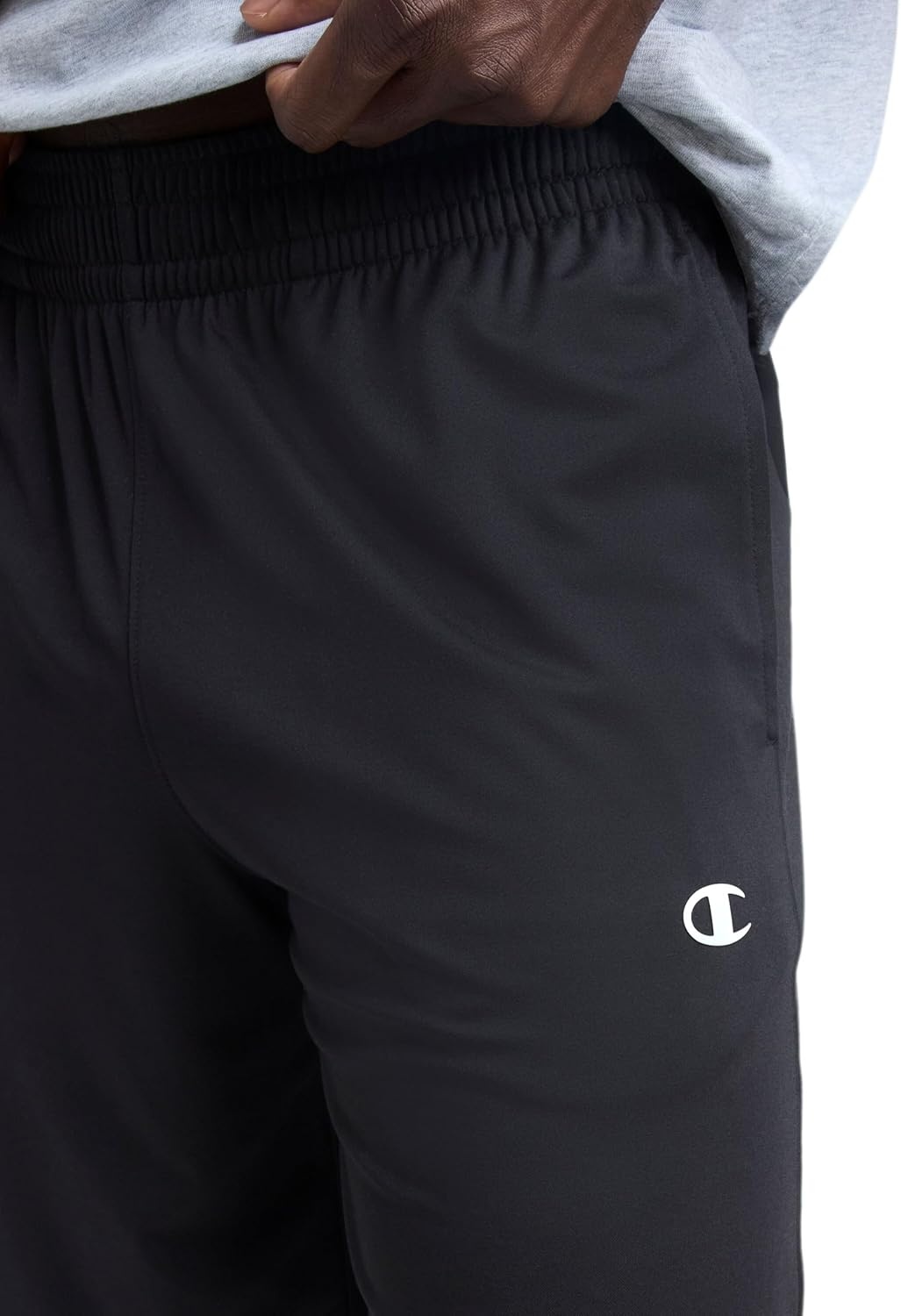 image:imageChampion Mens 10 Sport Knit Shorts Slim Fit LightweightBlack C Logo