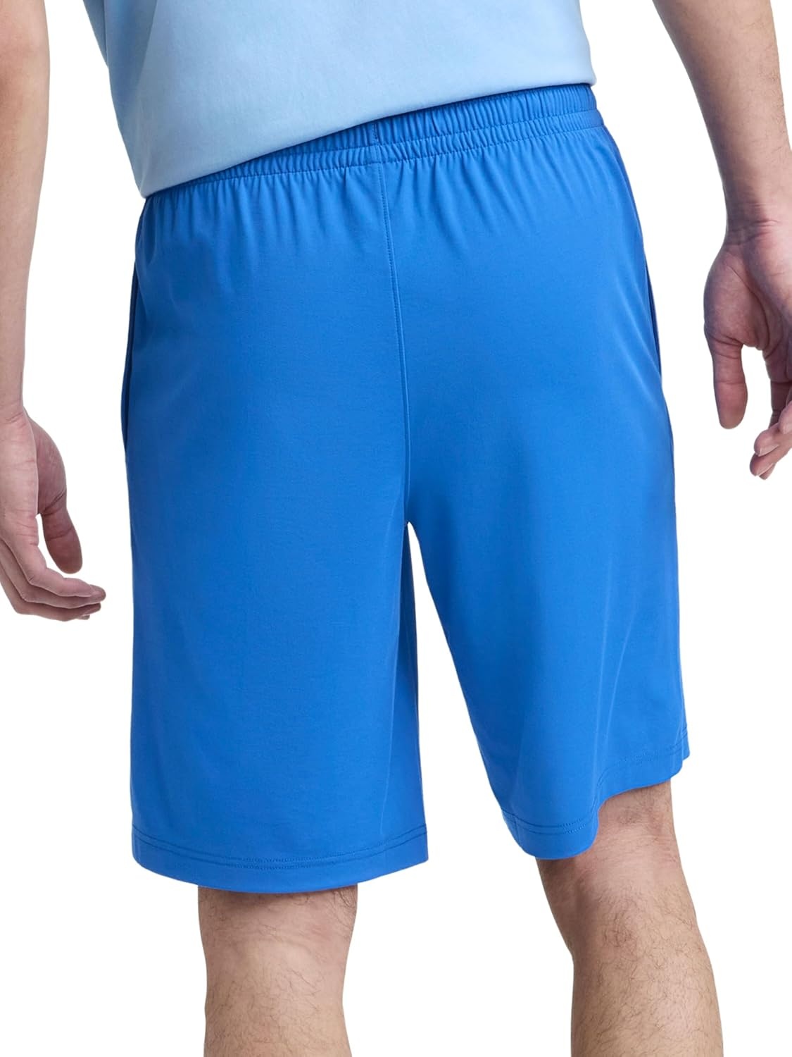 image:imageChampion Mens 10 Sport Knit Shorts Slim Fit LightweightNebulas Blue C Logo