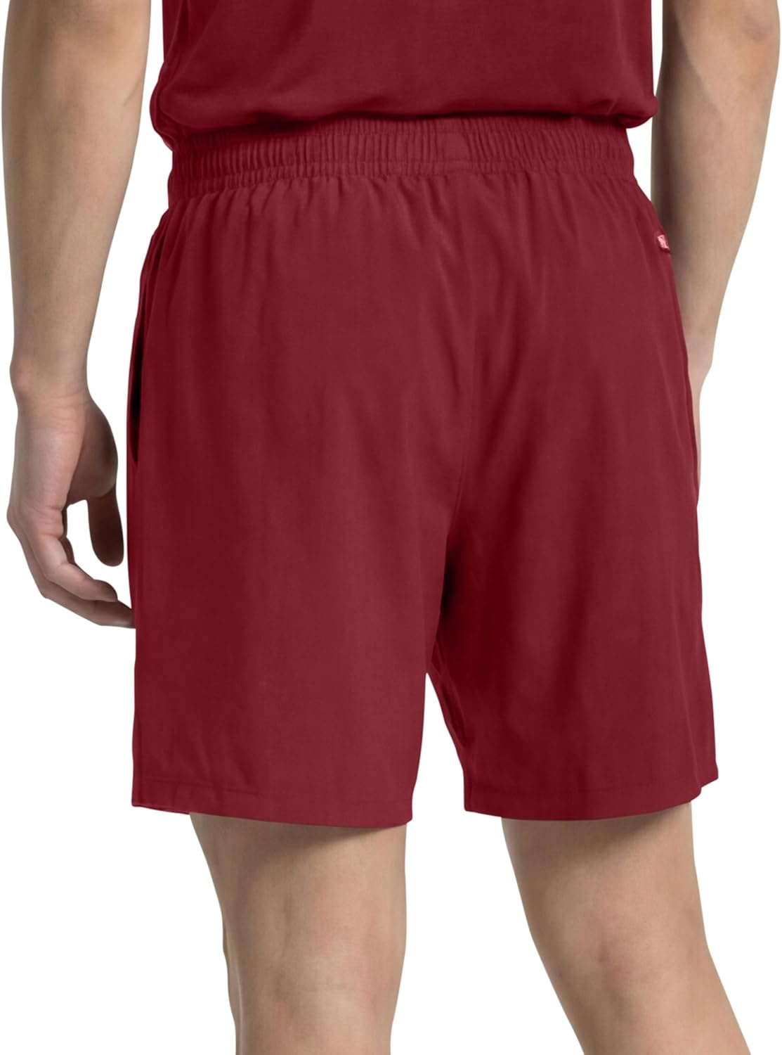 image:imageChampion Mens 10 Sport Knit Shorts Slim Fit LightweightPomegranate C Logo