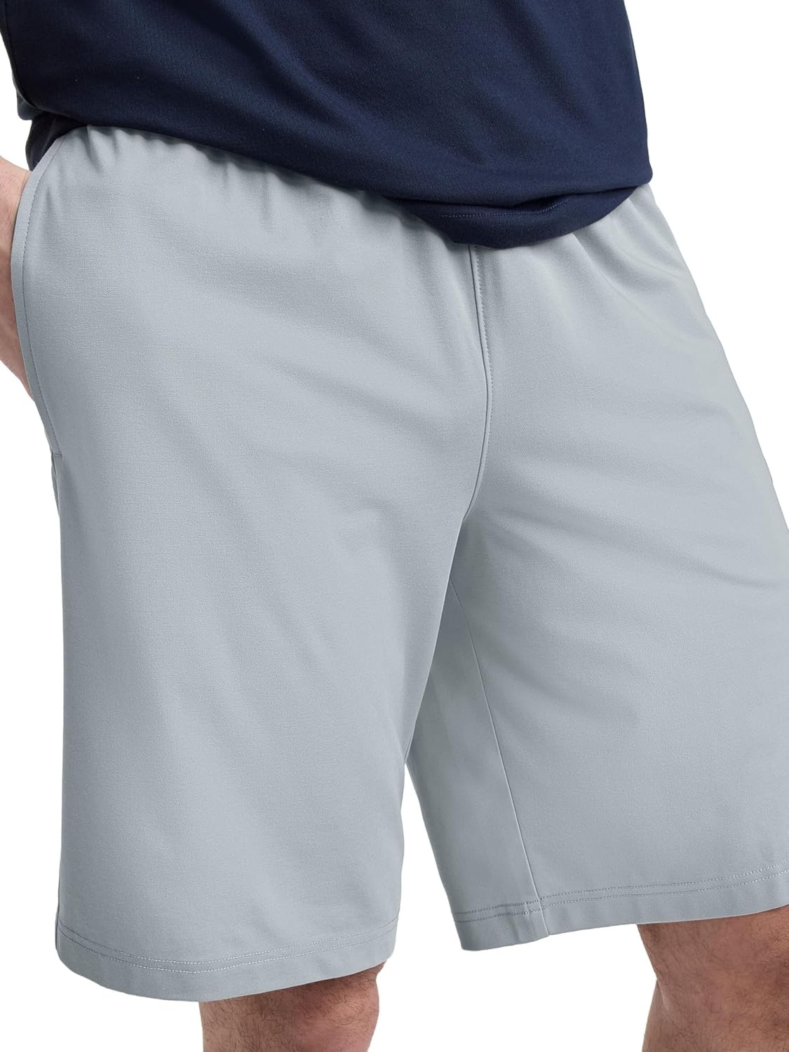 image:imageChampion Mens 10 Sport Knit Shorts Slim Fit LightweightQuarry C Logo