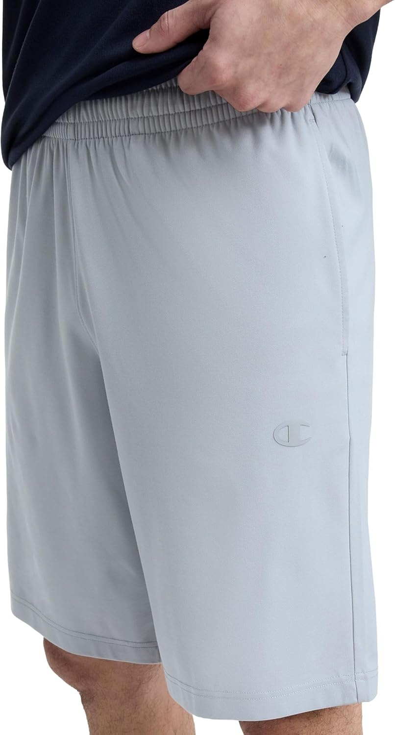 image:imageChampion Mens 10 Sport Knit Shorts Slim Fit LightweightQuarry C Logo
