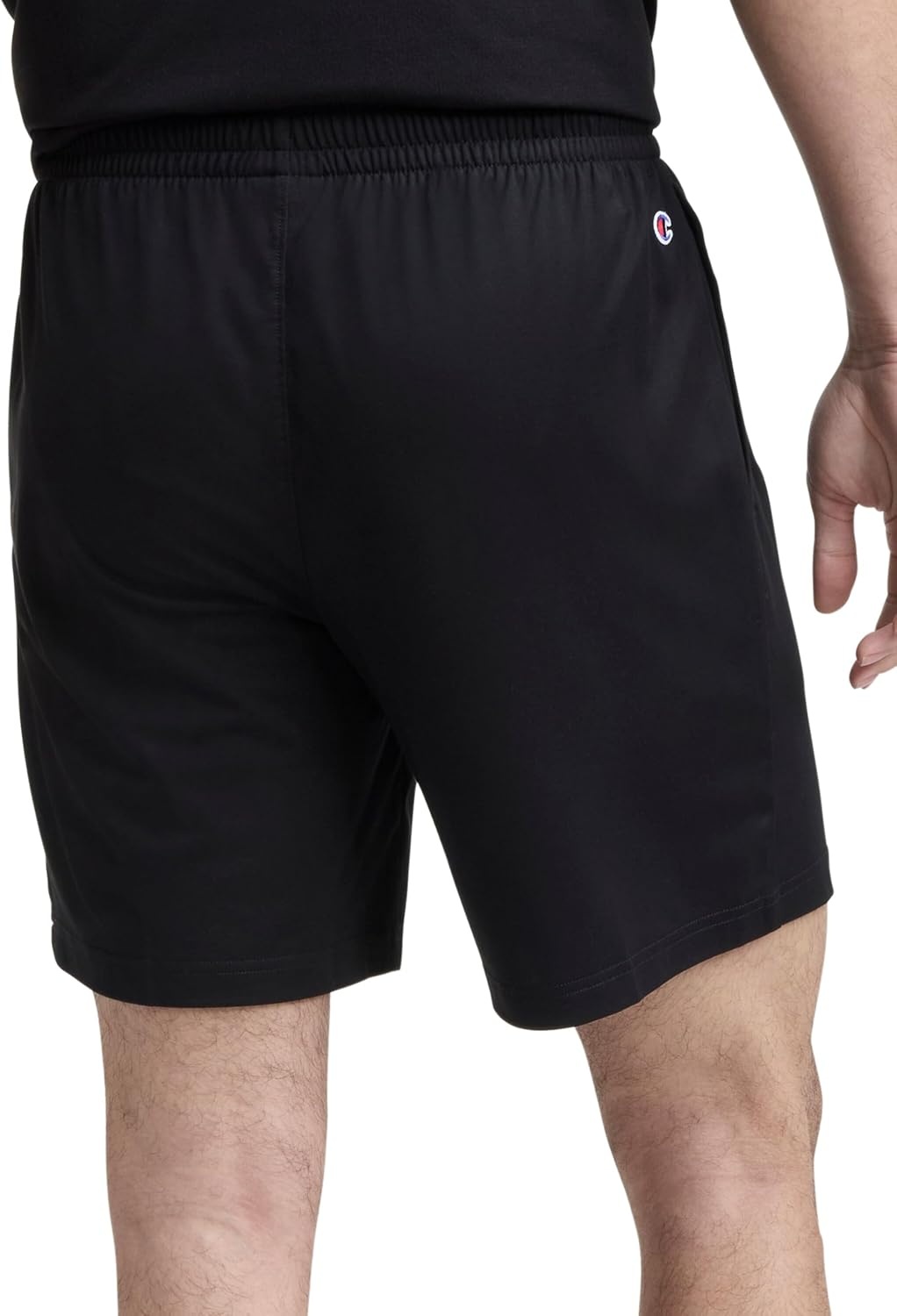 image:imageChampion Mens 7 Sport Knit Shorts Slim Fit LightweightBlack C Logo
