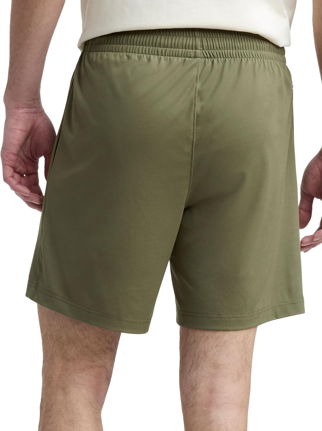 image:imageChampion Mens 7 Sport Knit Shorts Slim Fit LightweightBurnt Olive C Logo