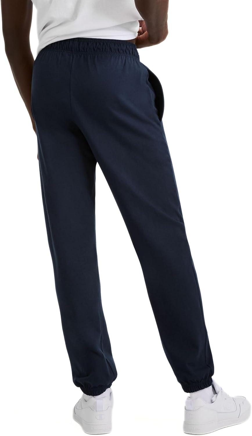 image:imageChampion Mens CinchedBottom Lounge Pants Standard Fit Lightweight 100 Cotton Available in Regular and Big amp TallNavy