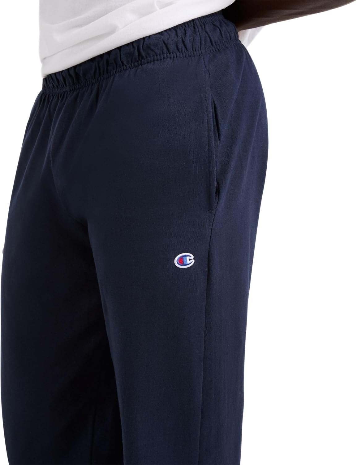 image:imageChampion Mens CinchedBottom Lounge Pants Standard Fit Lightweight 100 Cotton Available in Regular and Big amp TallNavy