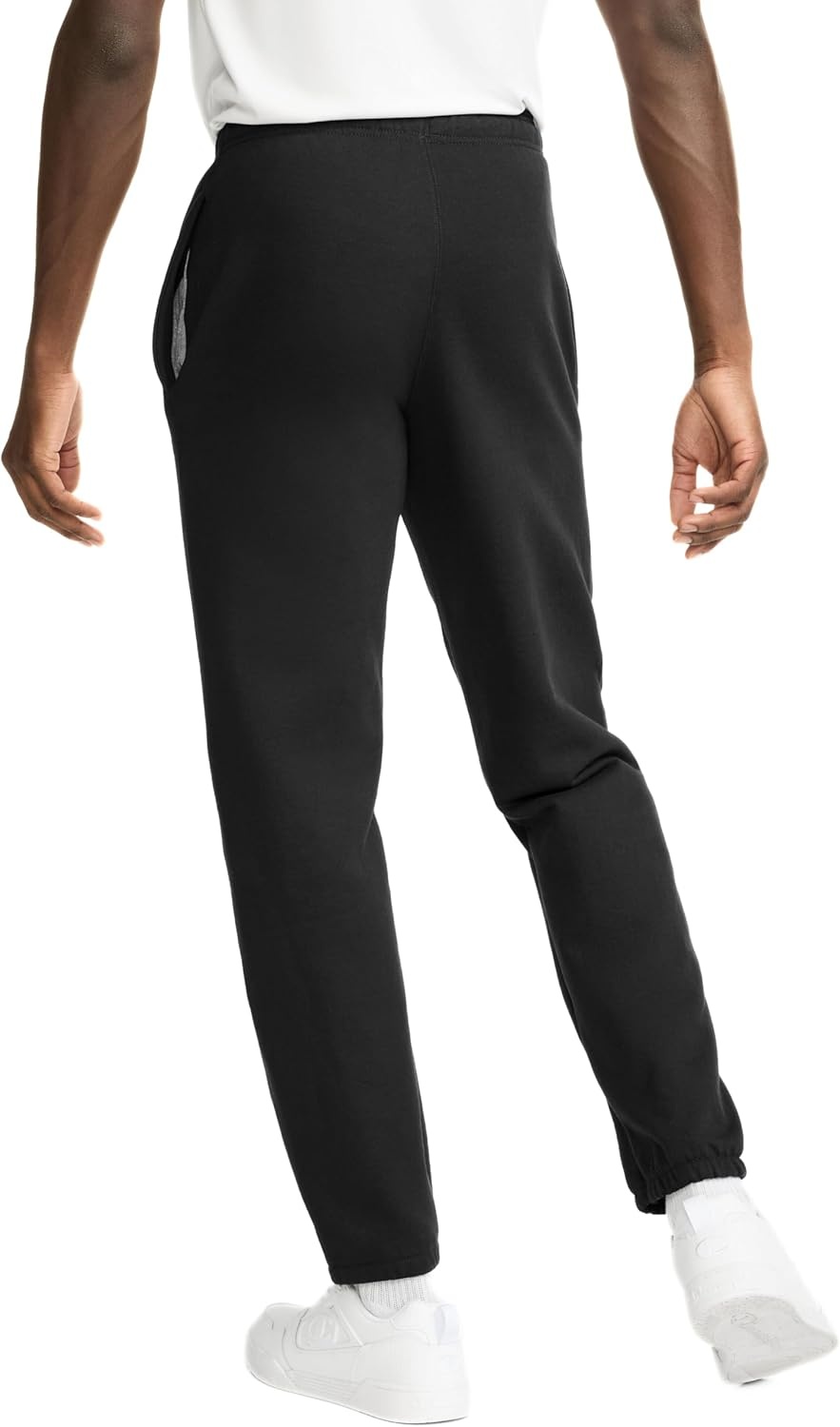 image:imageChampion Mens CinchedBottom Lounge Pants Standard Fit Lightweight Available in Regular and Big amp TallBlack C Logo