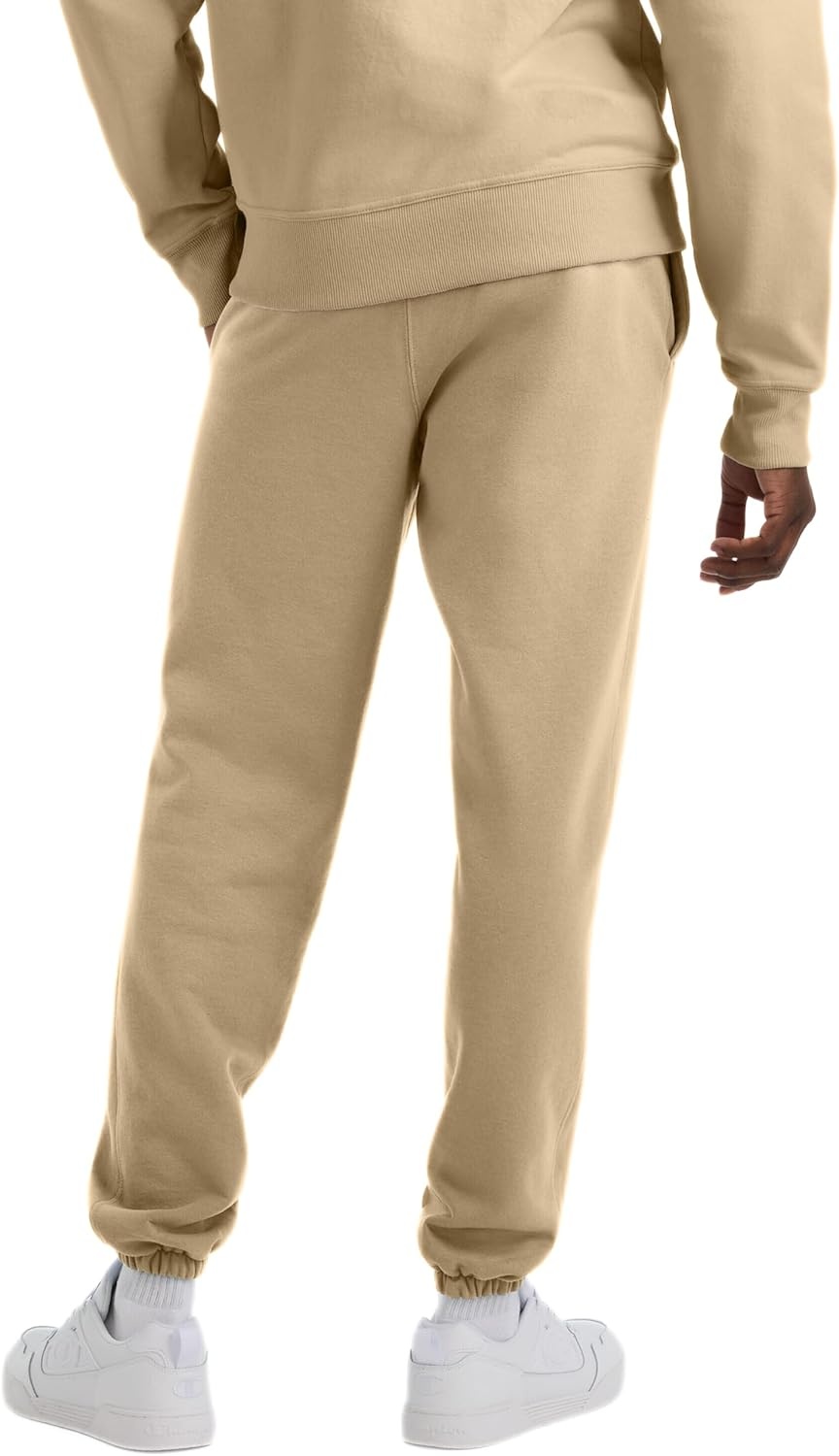 image:imageChampion Mens CinchedBottom Lounge Pants Standard Fit Lightweight Available in Regular and Big amp TallWestern Khaki